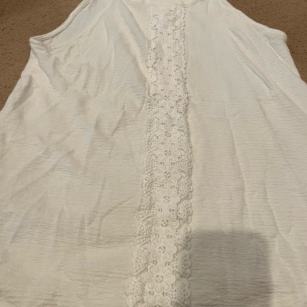 Chic Cream Tank Top by Cable & Gauge